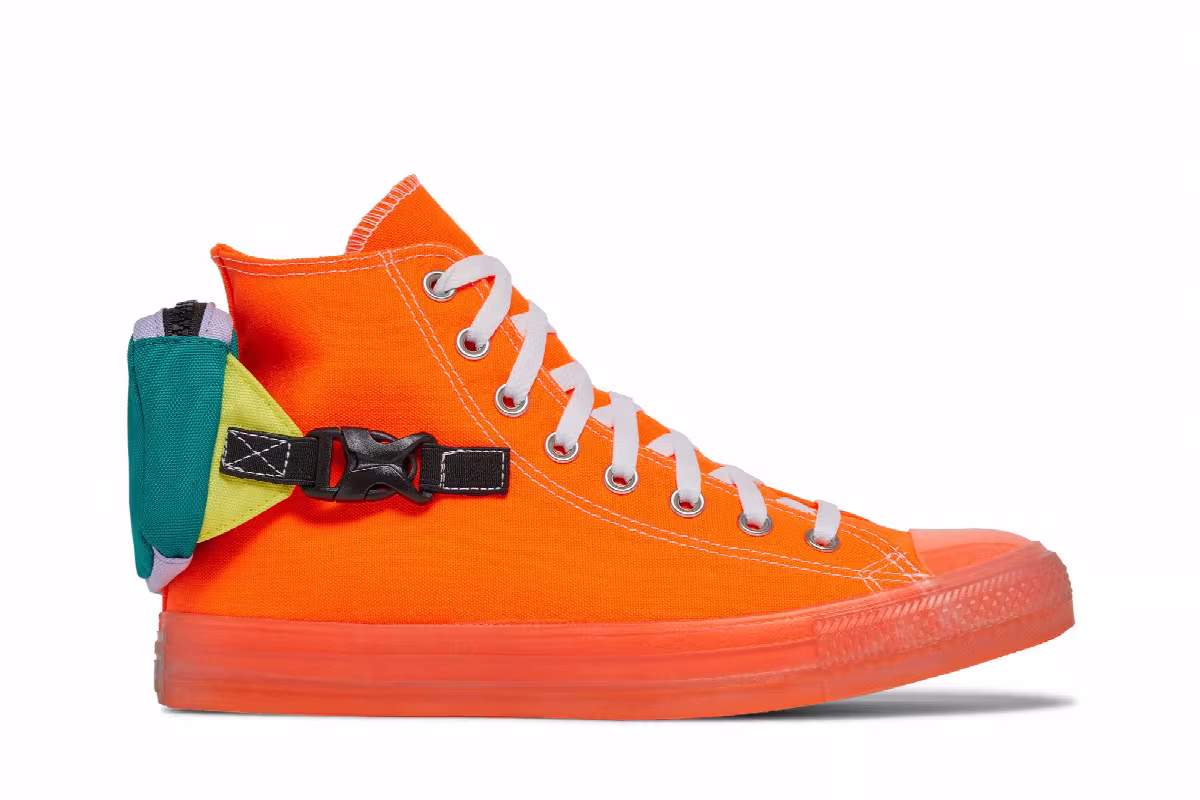 Converse Chuck Taylor All Star Buckle Up High Total Orange, view 2