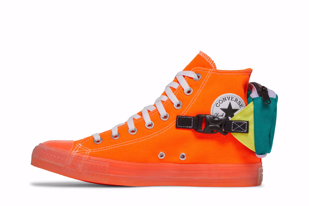 Converse Chuck Taylor All Star Buckle Up High Total Orange, view 4