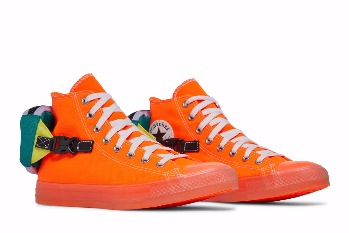 Converse Chuck Taylor All Star Buckle Up High Total Orange, view 9