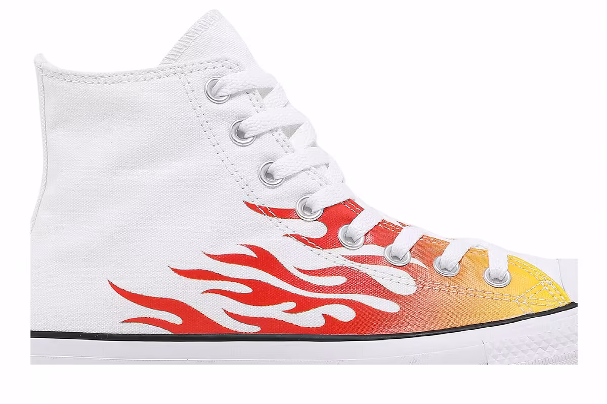 Converse Chuck Taylor All Star High Archive Print - White Flame, view 3