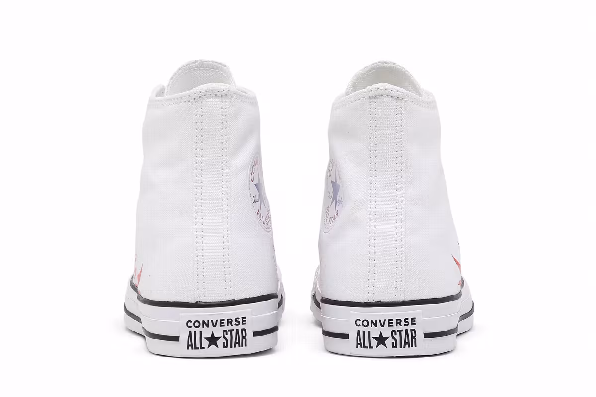 Converse Chuck Taylor All Star High Archive Print - White Flame, view 7