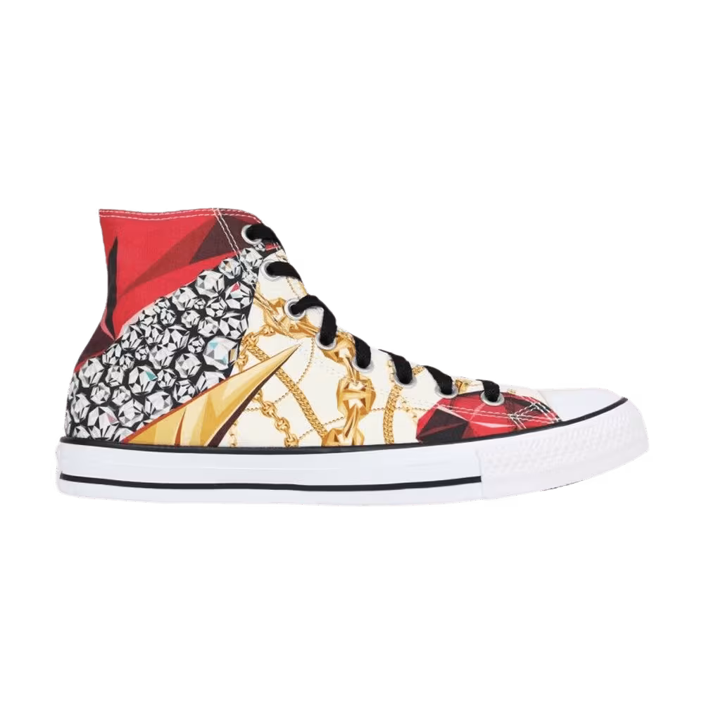 Converse Chuck Taylor All Star High Gold Chain Ruby