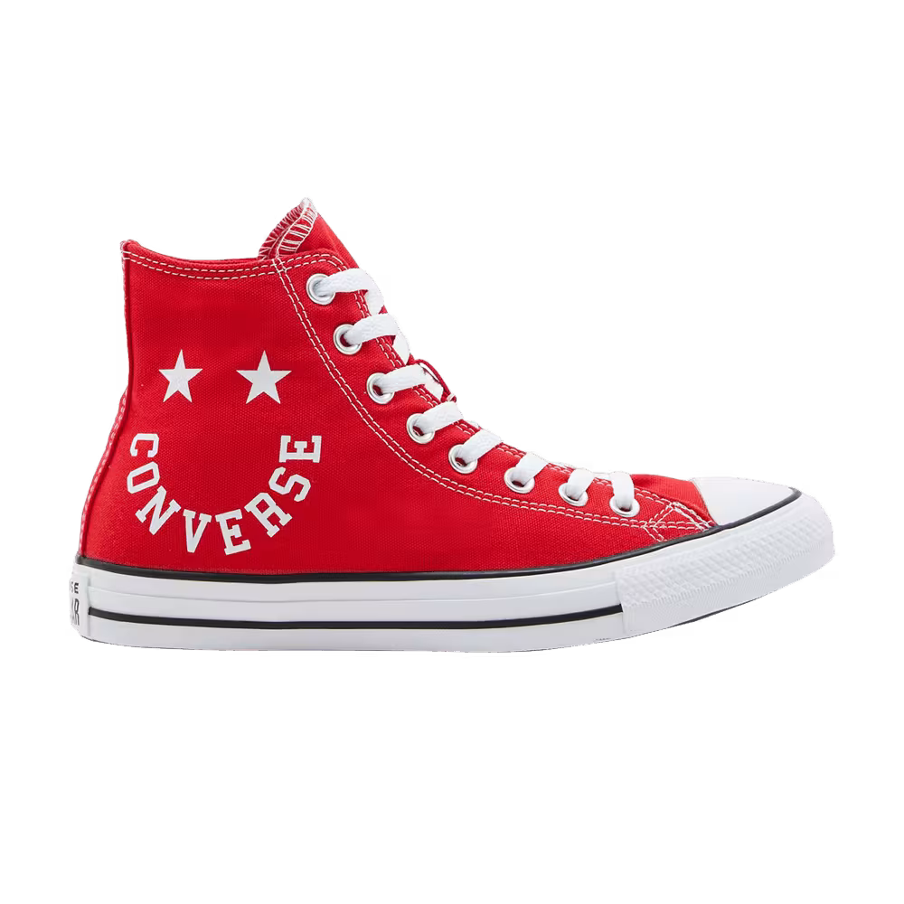 Converse Chuck Taylor All Star High Smiley - University Red