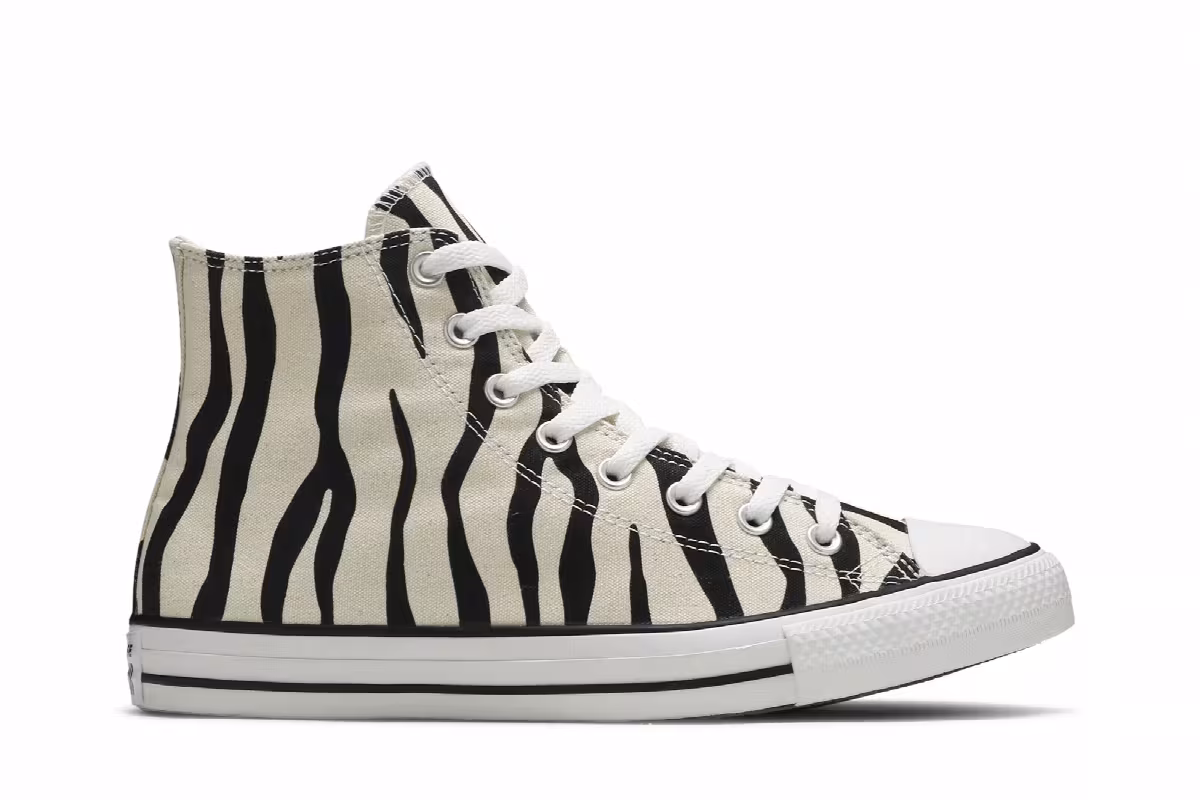 Converse Chuck Taylor All Star High Zebra Stripe, view 2