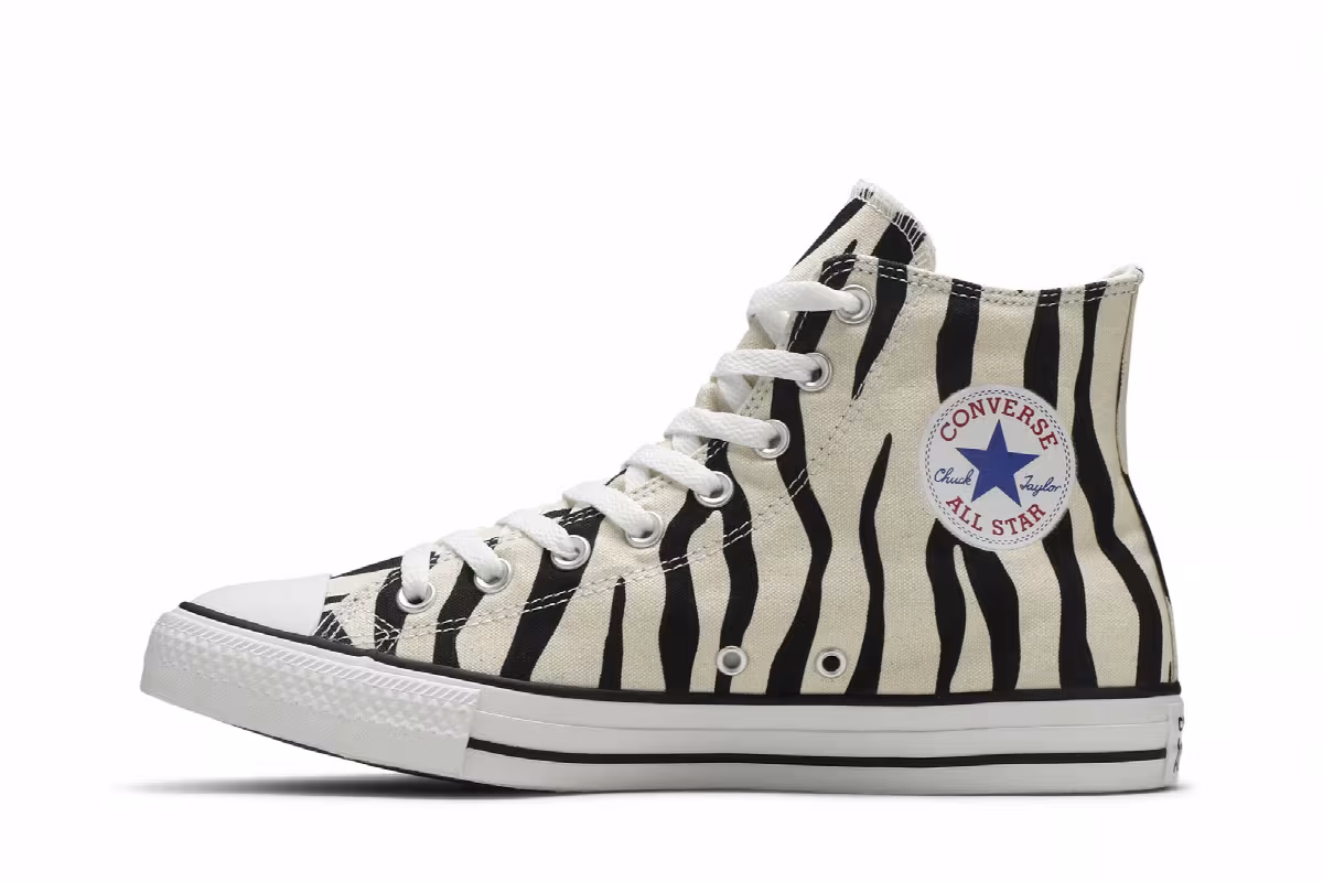 Converse Chuck Taylor All Star High Zebra Stripe, view 4