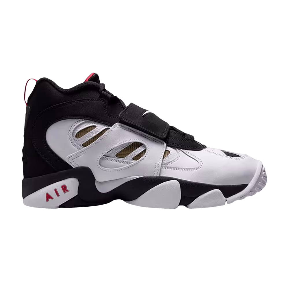 Nike Air Diamond Turf 2 GS Black White Fire Red