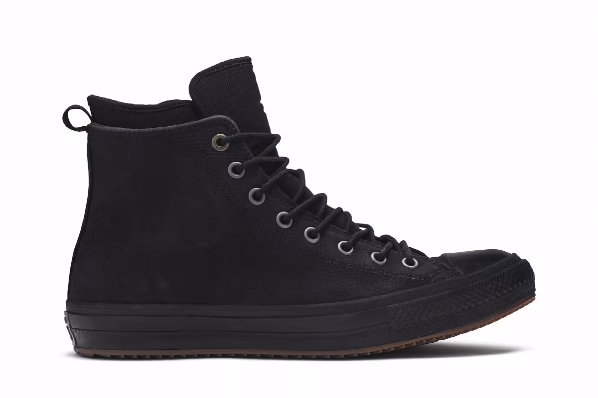 Converse Chuck Taylor All Star Waterproof Boot Hi Black Gum, view 2