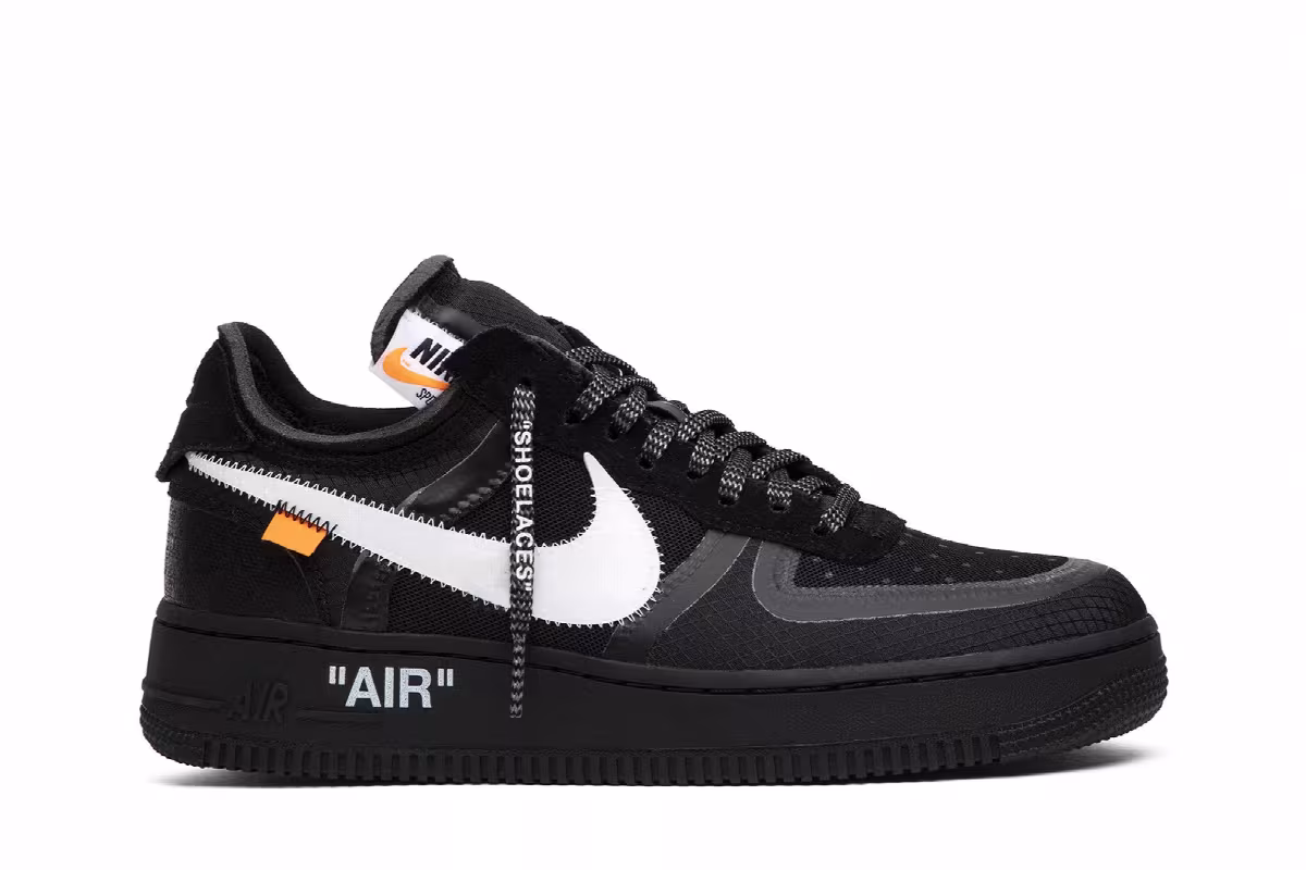 Off-White x Nike Air Force 1 Low Black, view 2