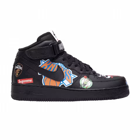 Supreme x NBA x Nike Air Force 1 Mid 07 'Black'