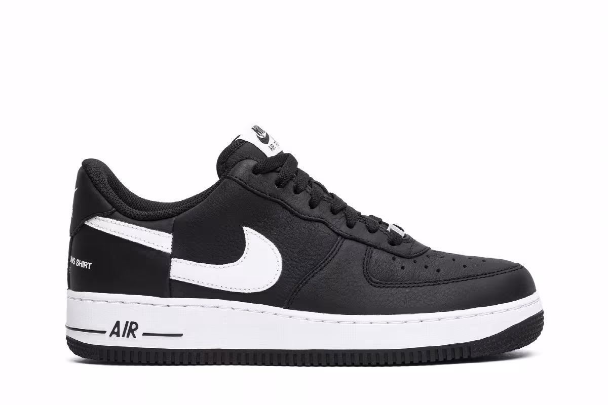 Supreme x Comme des Garçons SHIRT x Nike Air Force 1 Low Black, view 2