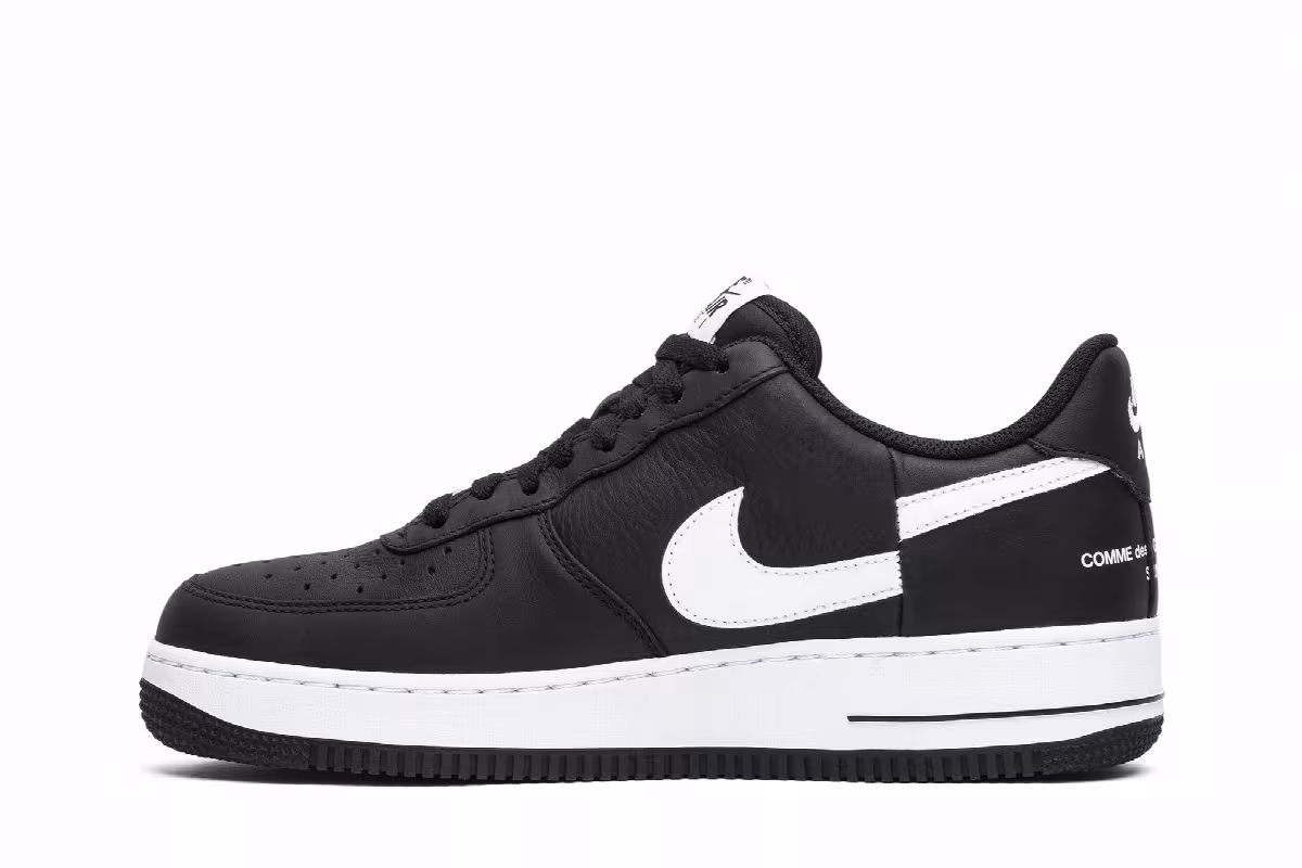 Supreme x Comme des Garçons SHIRT x Nike Air Force 1 Low Black, view 4
