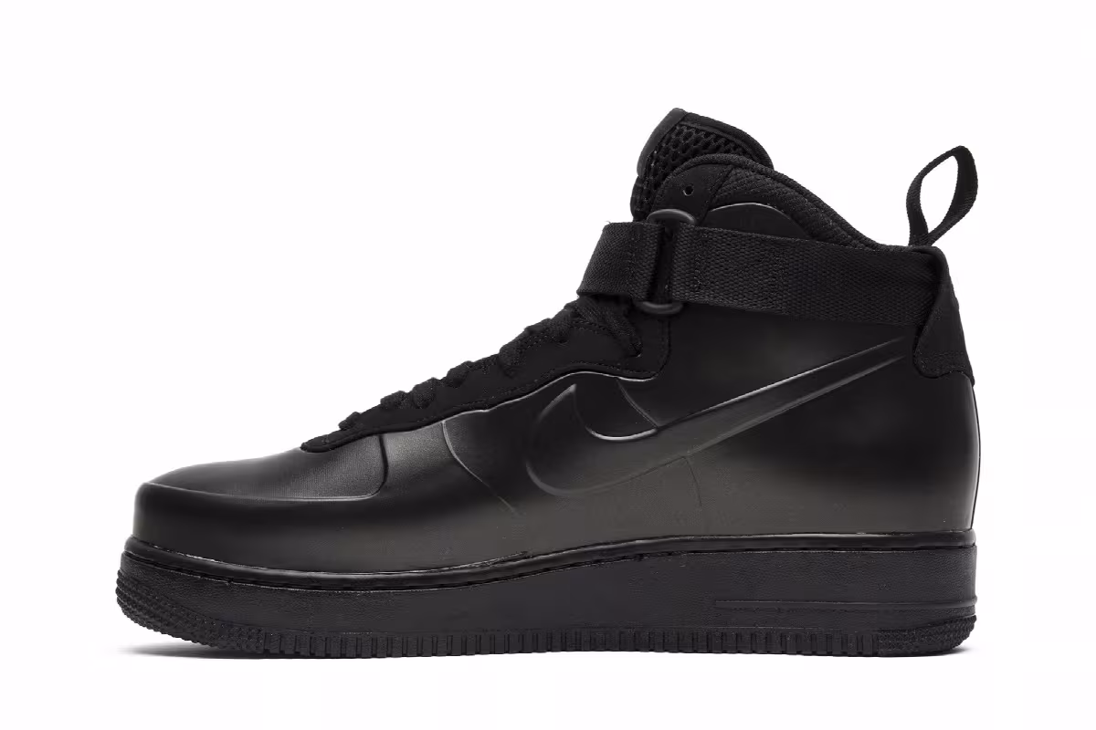 Nike Air Force 1 Foamposite Cup Triple Black, view 4