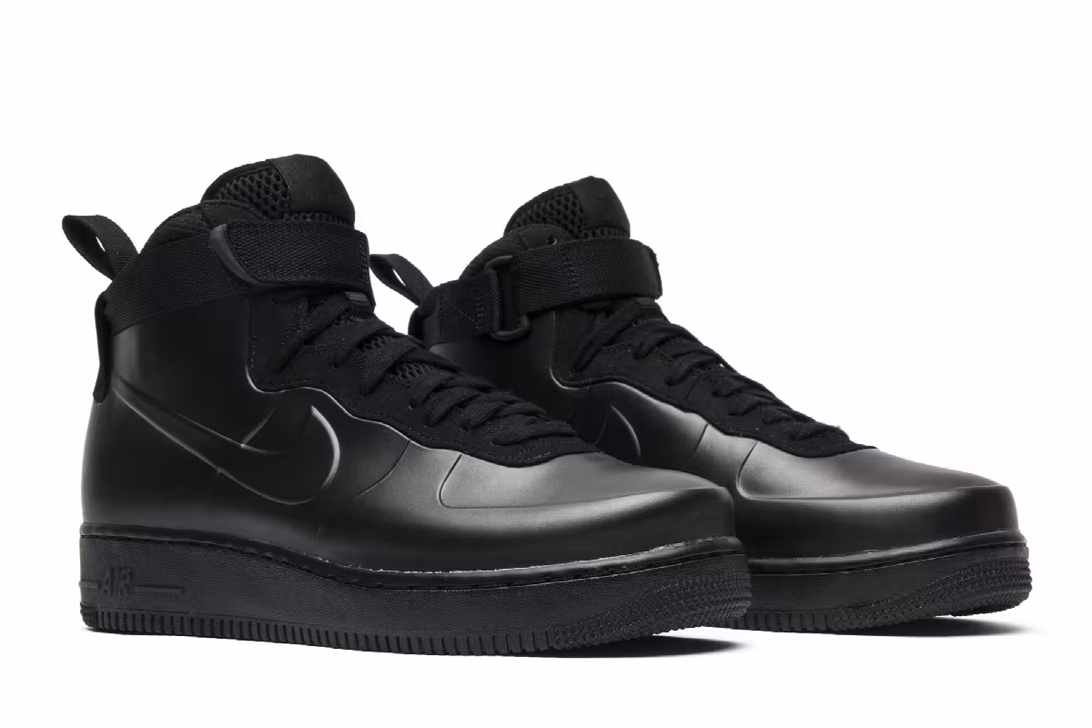 Nike Air Force 1 Foamposite Cup Triple Black, view 9