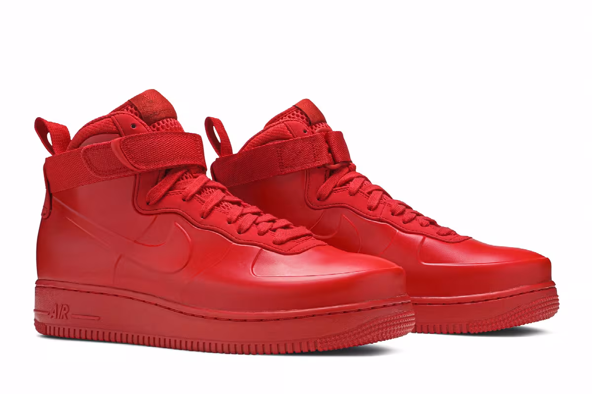 Nike Air Force 1 Foamposite Red, view 9