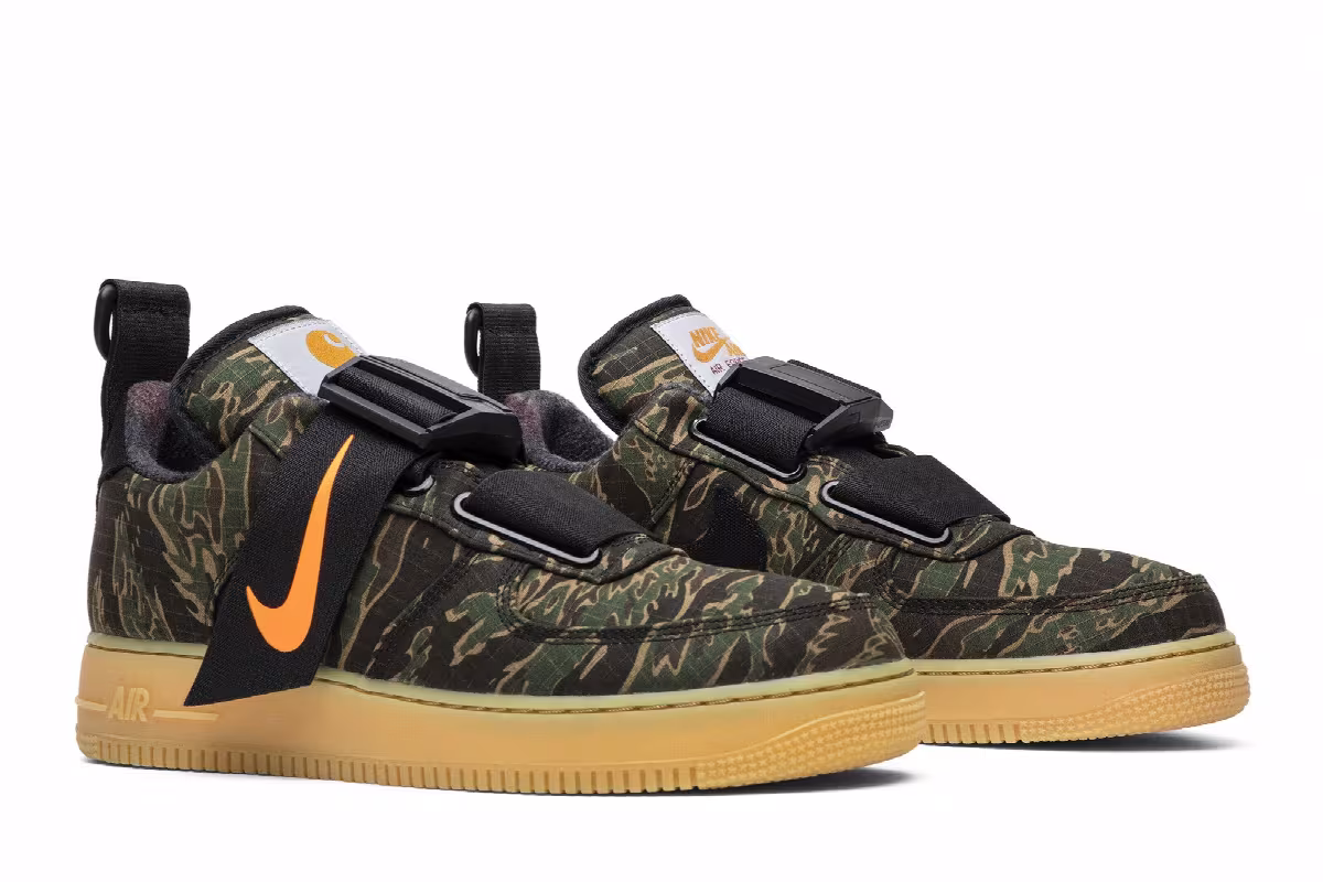 Carhartt WIP x Nike Air Force 1 Utility Low Premium Camo, view 9