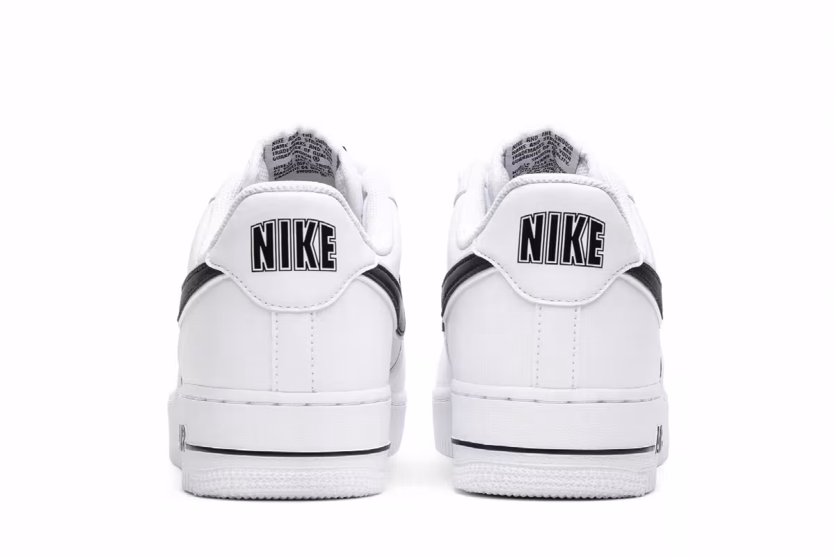 Nike Air Force 1 Low White Black, view 7