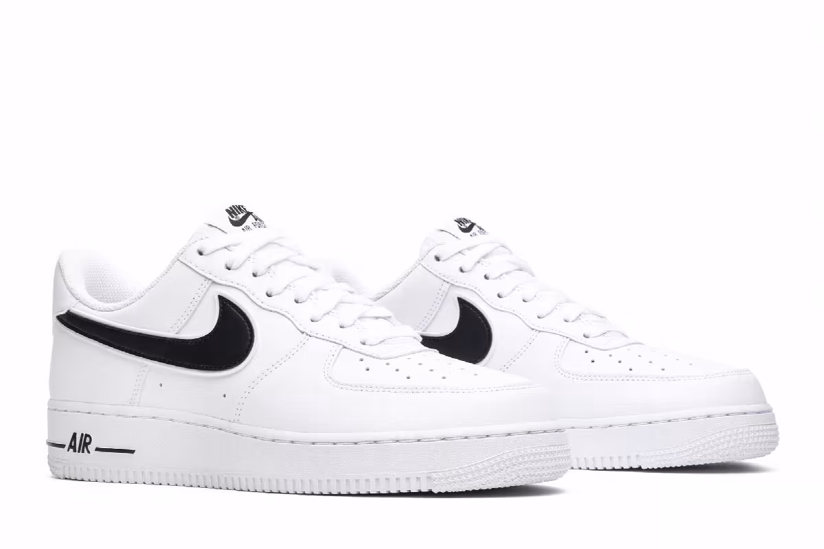 Nike Air Force 1 Low White Black, view 9