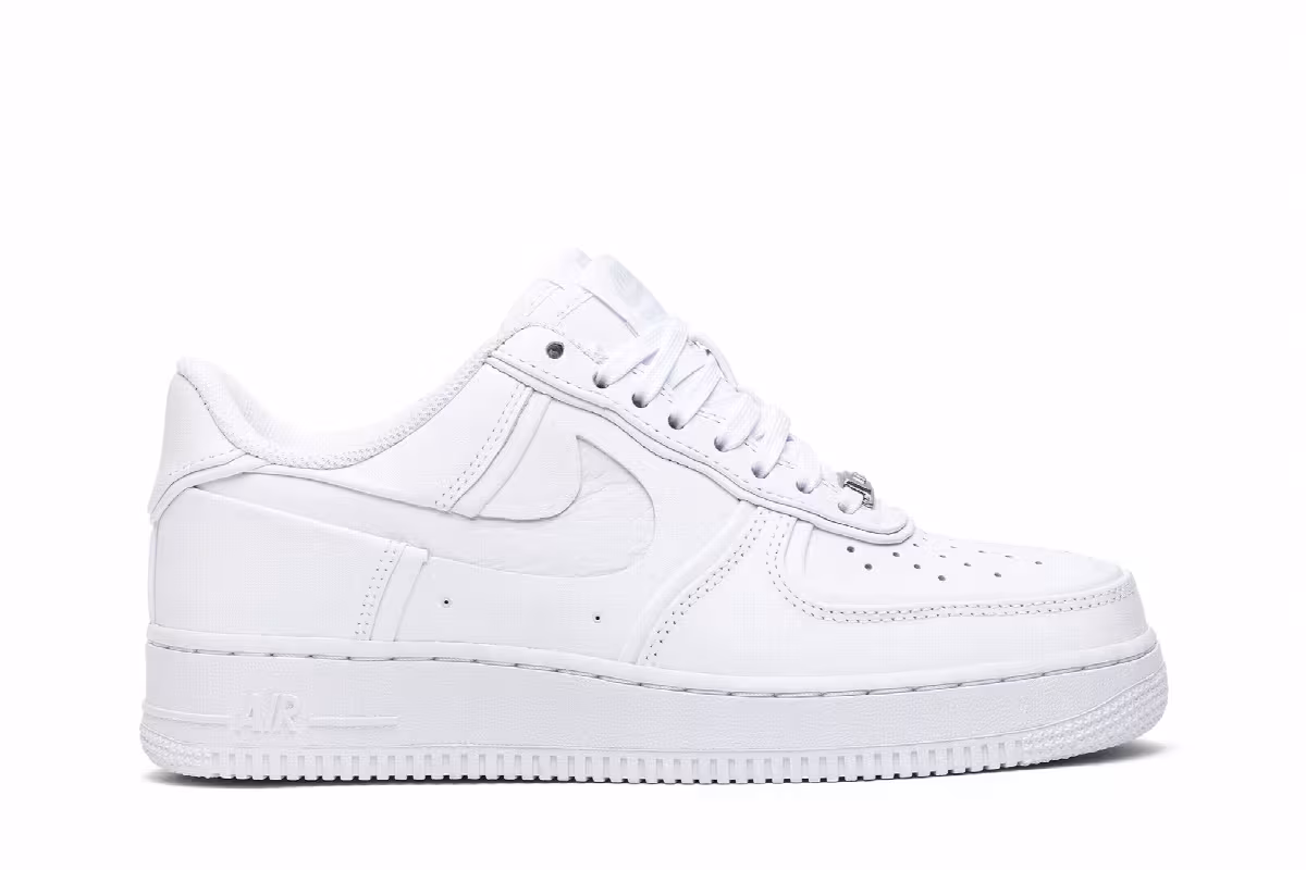 John Elliott x Nike Air Force 1 Low Triple White, view 2