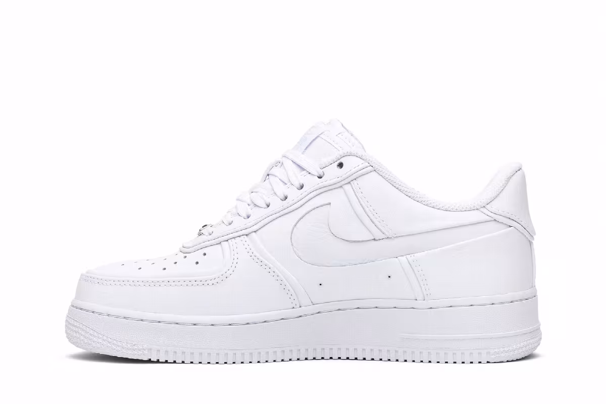 John Elliott x Nike Air Force 1 Low Triple White, view 4