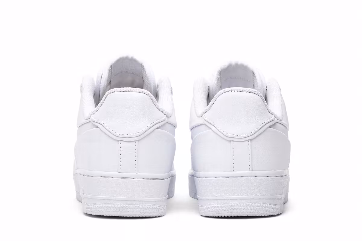 John Elliott x Nike Air Force 1 Low Triple White, view 7