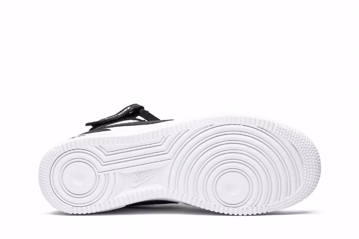 Nike Air Force 1 Mid White Black, view 5