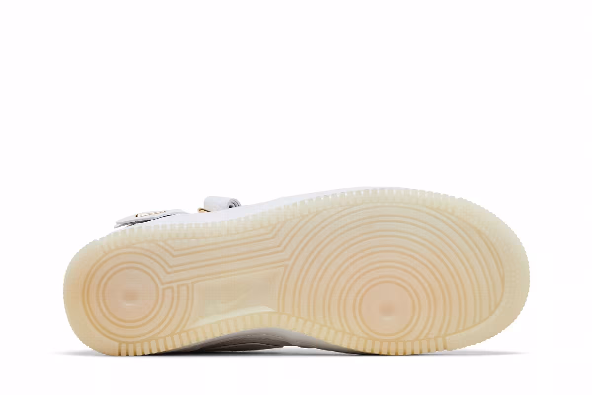 Victor Cruz x Nike Air Force 1 Mid White Gold, view 5
