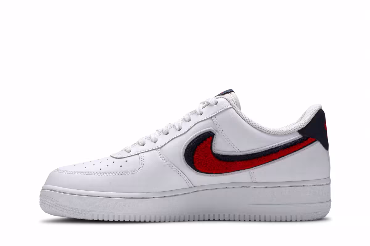 Nike Air Force 1 07 LV8 Chenille Swoosh, view 4