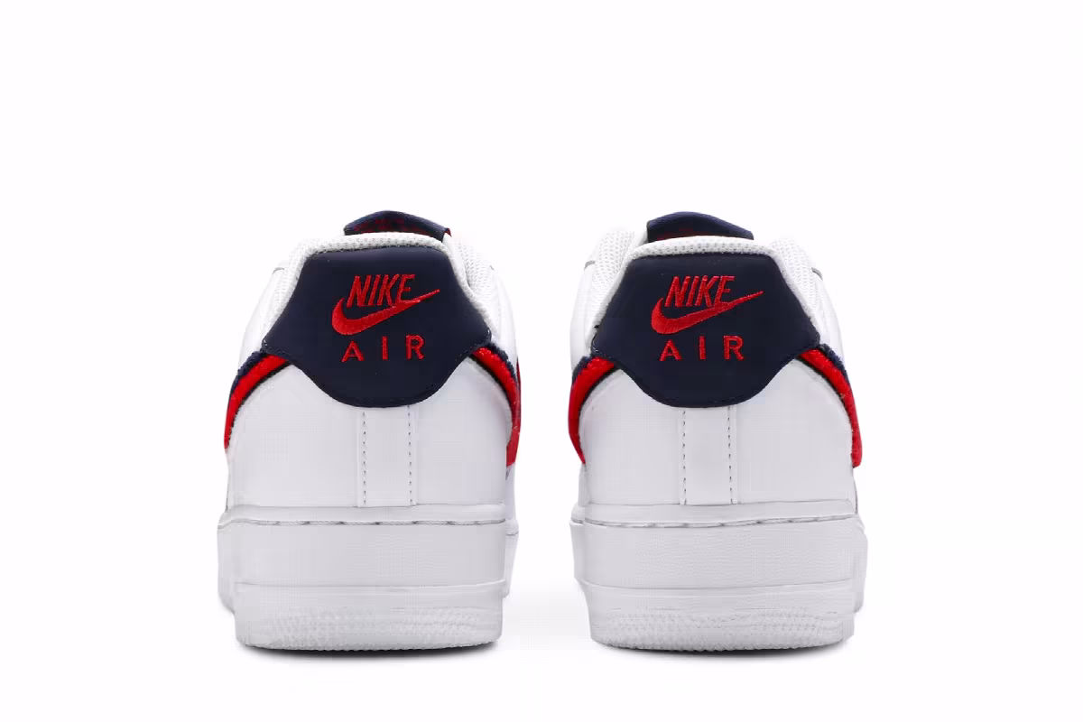 Nike Air Force 1 07 LV8 Chenille Swoosh, view 7