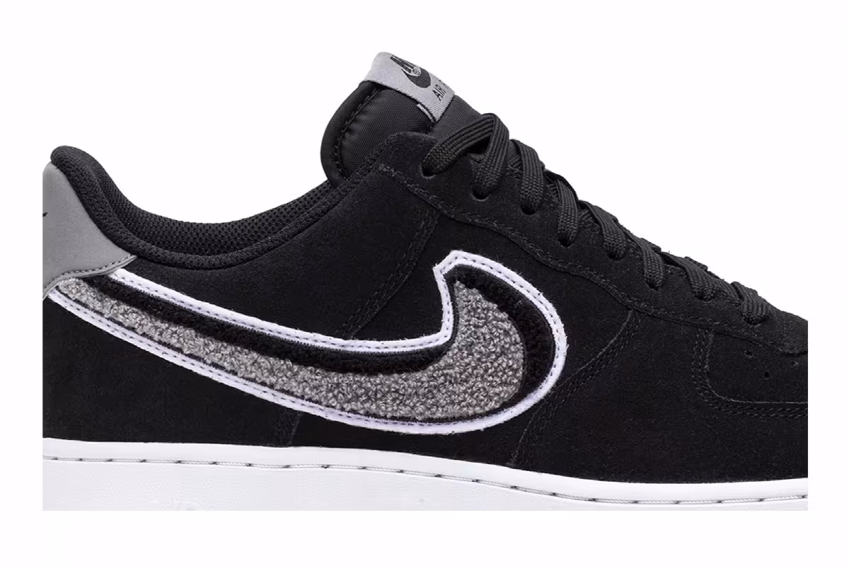 Nike Air Force 1 Chenille Swoosh, view 3