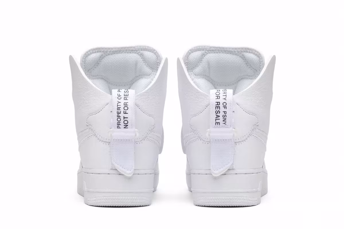 PSNY x Nike Air Force 1 High Triple White, view 7