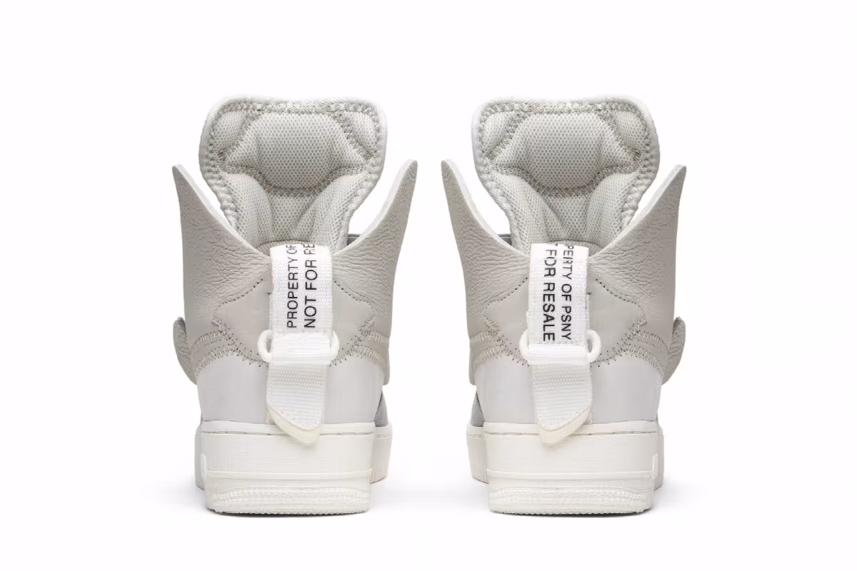 PSNY x Nike Air Force 1 High Matte Silver, view 7