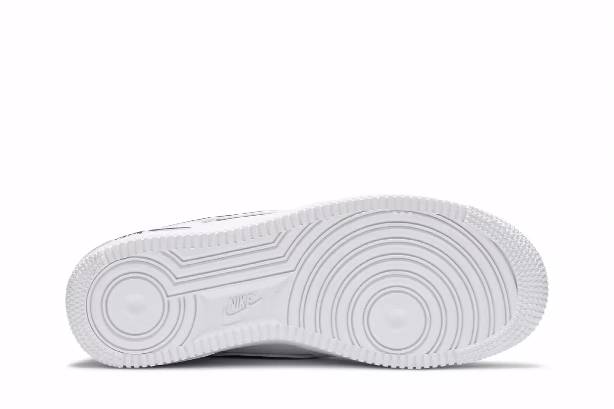 Nike Air Force 1 White Deep Royal, view 5