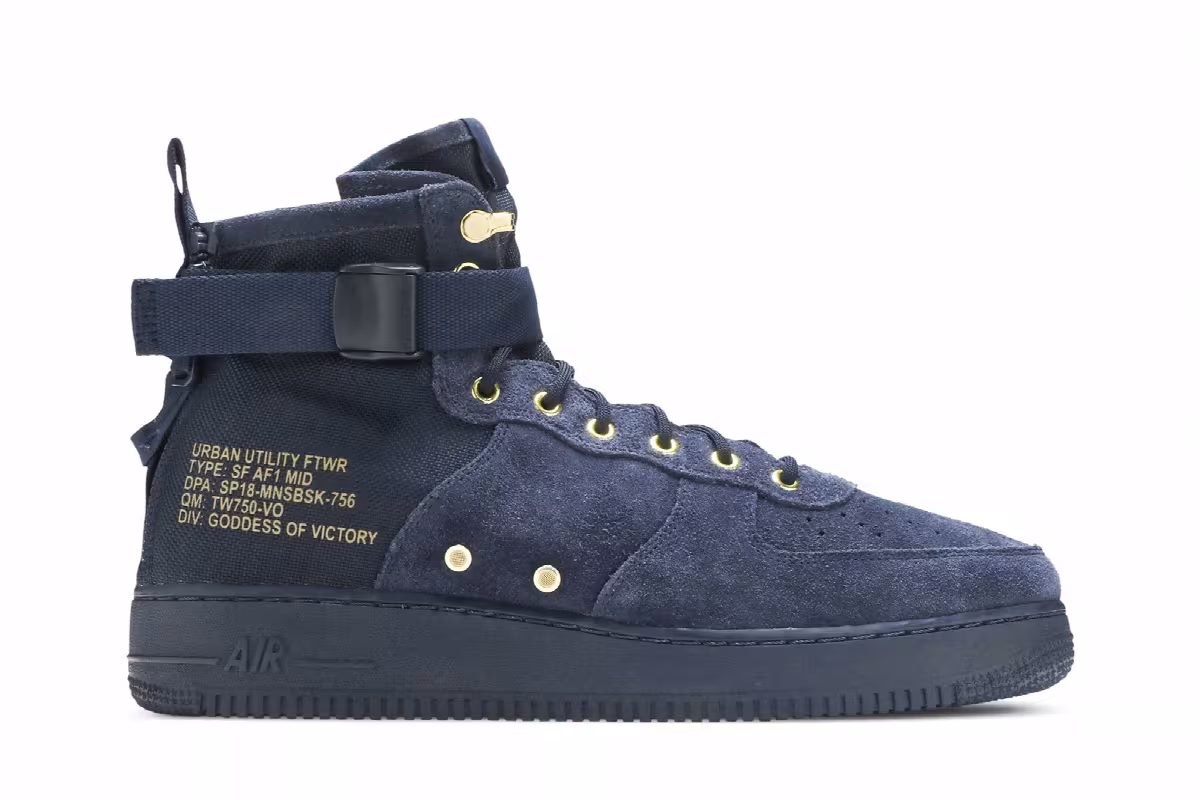 Nike SF Air Force 1 Mid Obsidian, view 2