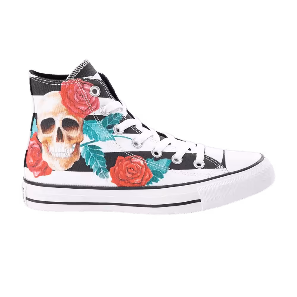 Converse Chuck Taylor All Star High Skull Roses