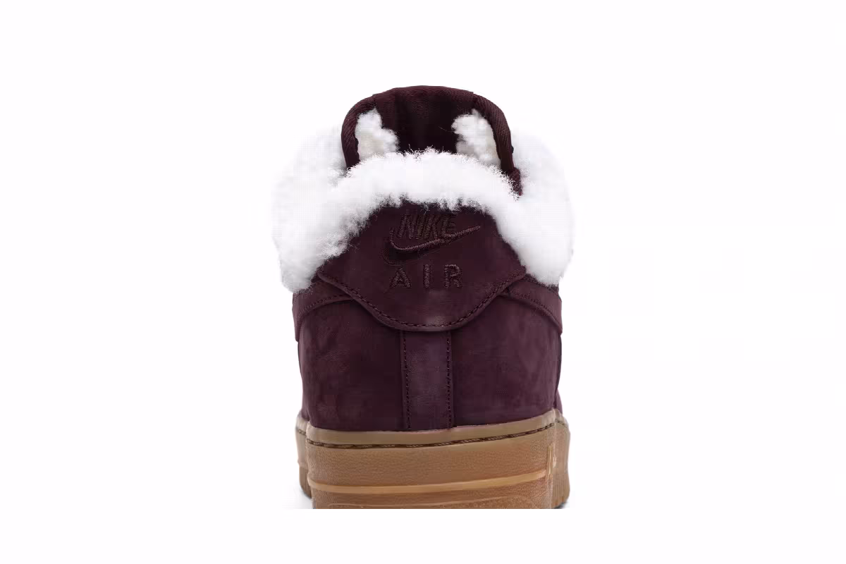 Nike Air Force 1 Premium Winter Burgundy Crush, view 8