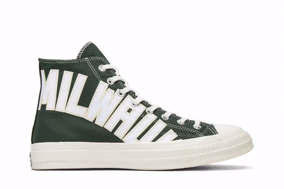 Converse Chuck Taylor All Star Premium Hi Milwaukee Bucks, view 2
