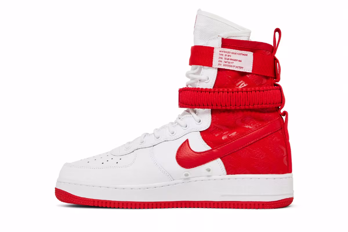 Nike SF Air Force 1 High University Red, view 4
