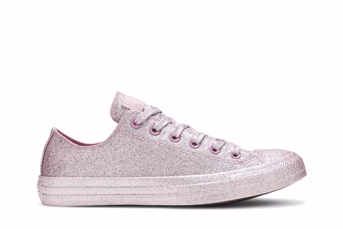 Converse Chuck Taylor All Star Low Pink Glitter, view 2