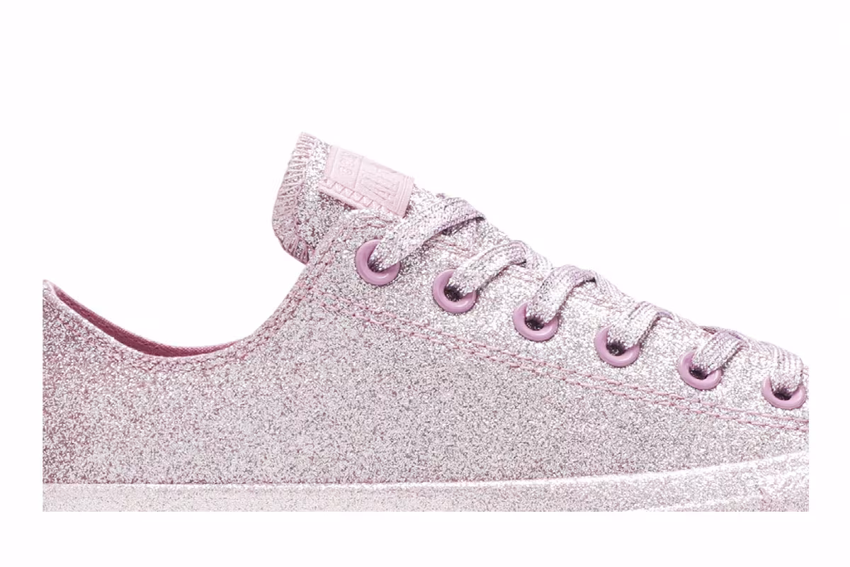 Converse Chuck Taylor All Star Low Pink Glitter, view 3