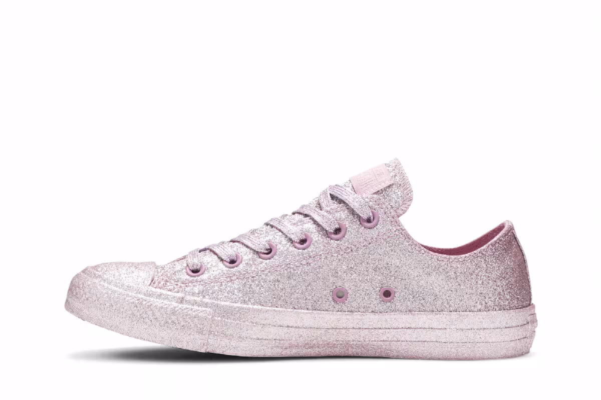 Converse Chuck Taylor All Star Low Pink Glitter, view 4