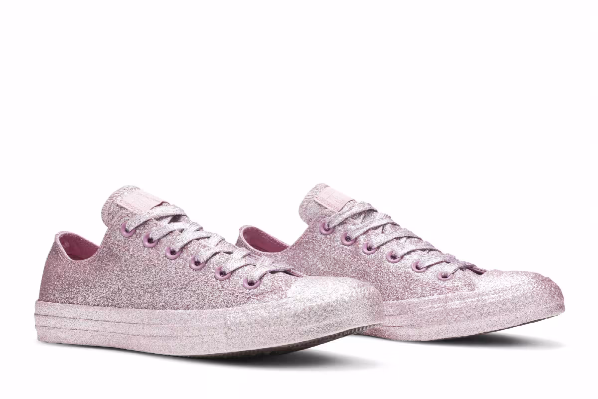 Converse Chuck Taylor All Star Low Pink Glitter, view 9