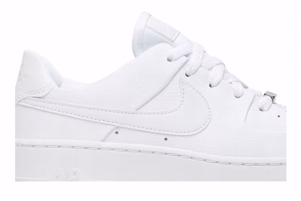 Nike Women's Air Force 1 Sage Low Triple White, view 3