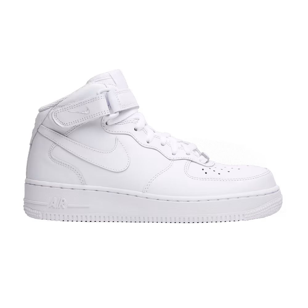 Nike Women's Air Force 1 Mid 07 Leather Triple White