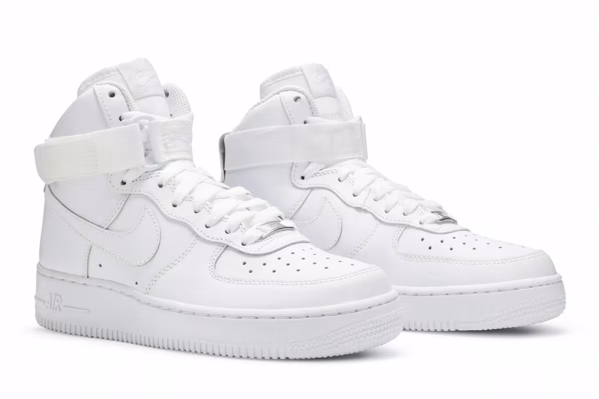 Nike Women's Air Force 1 High White, view 9