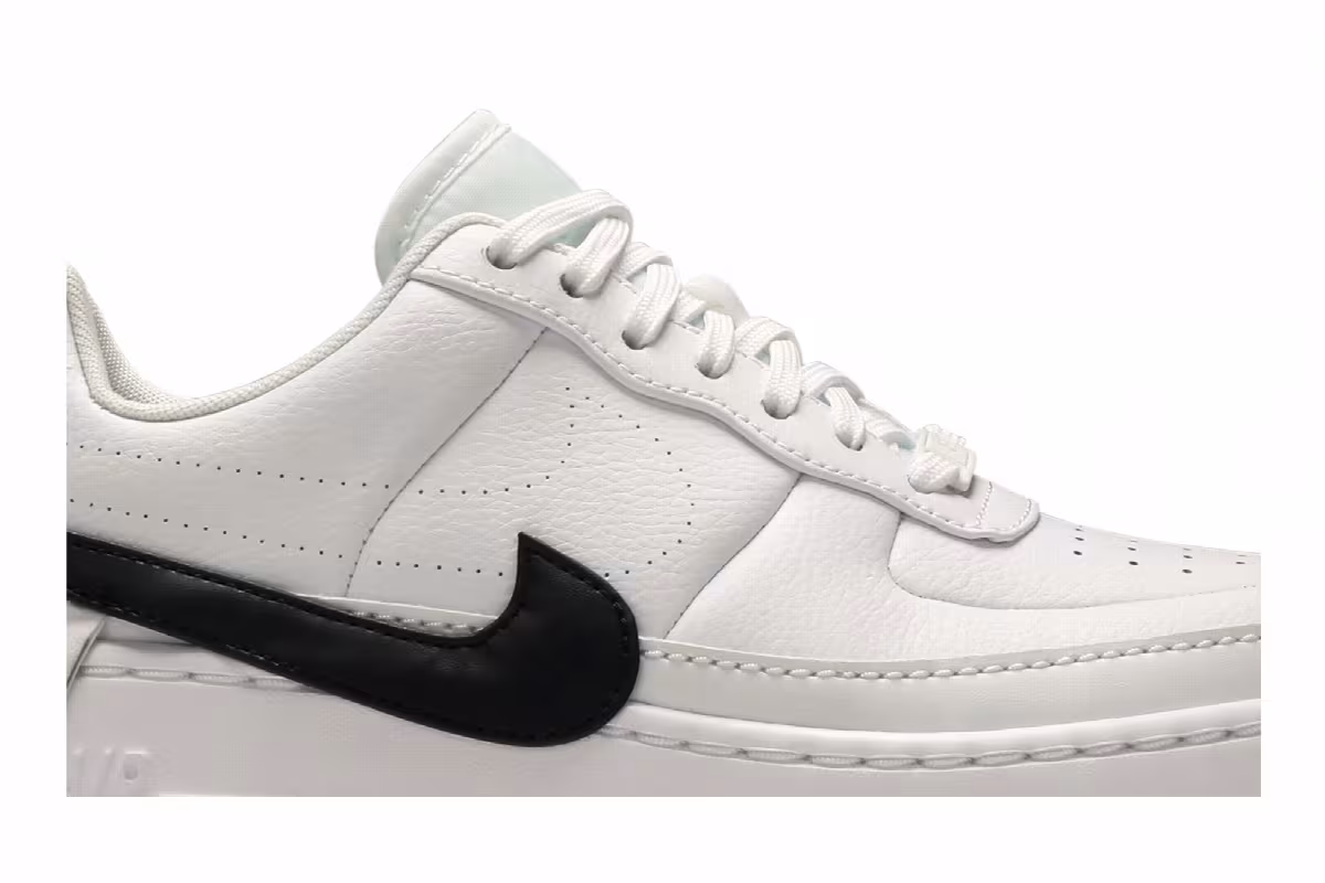 Nike Women's Air Force 1 Jester XX White Black, view 3
