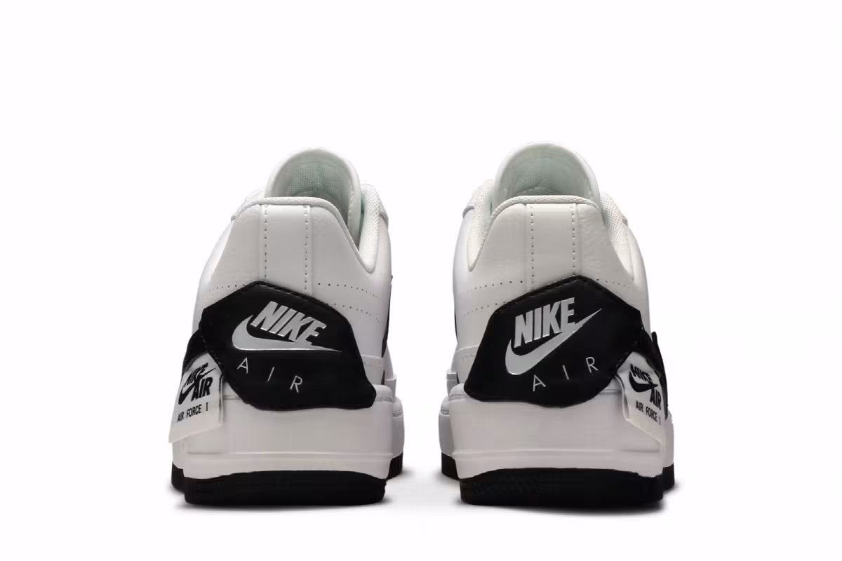 Nike Women's Air Force 1 Jester XX White Black, view 7