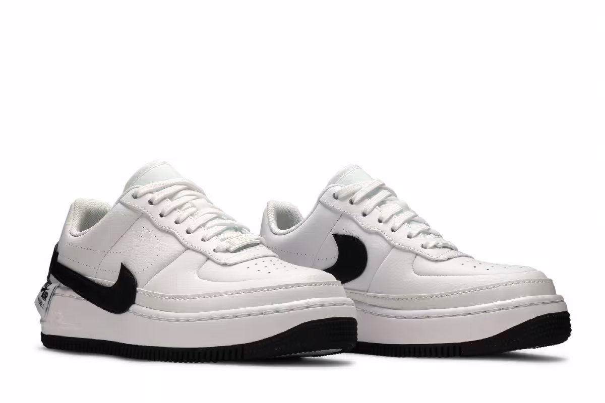 Nike Women's Air Force 1 Jester XX White Black, view 9