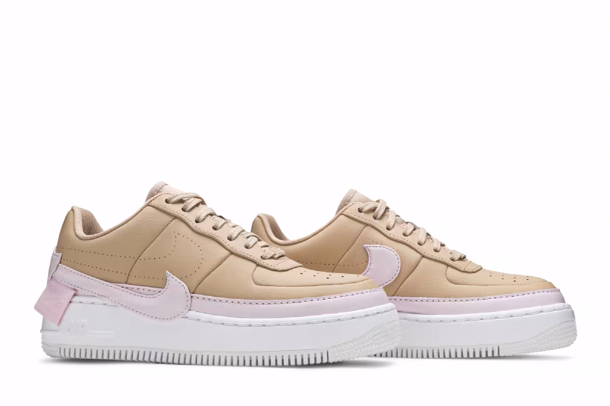 Nike Women's Air Force 1 Jester XX Bio Beige Pink, view 9