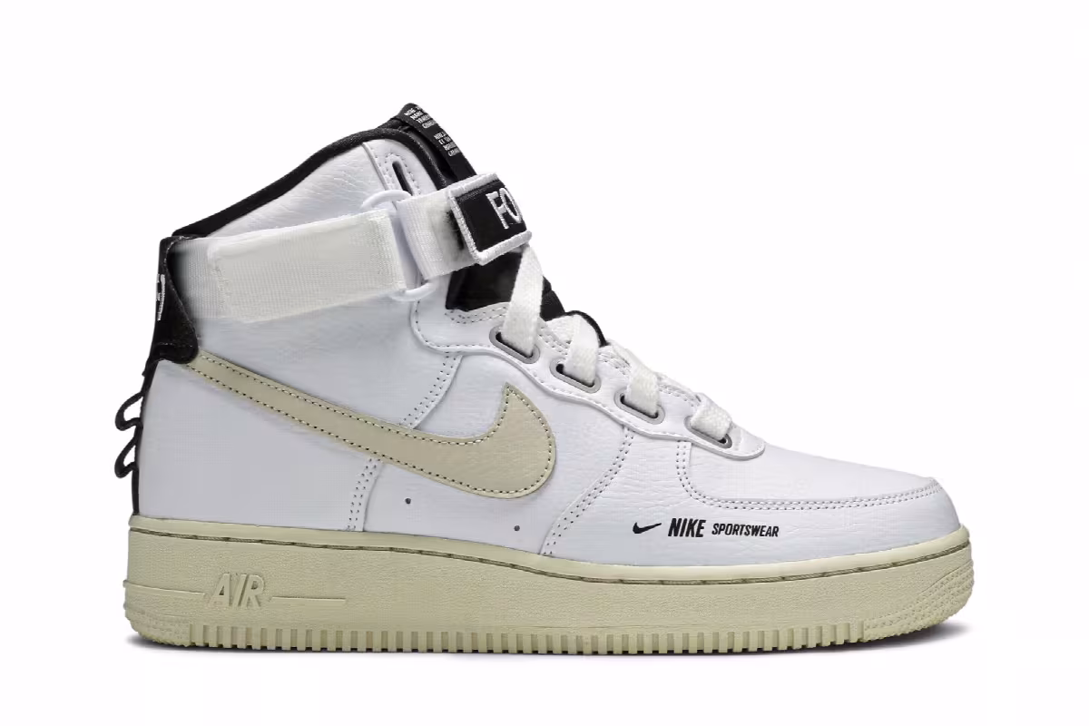 Nike Women's Air Force 1 High Utility White, view 2