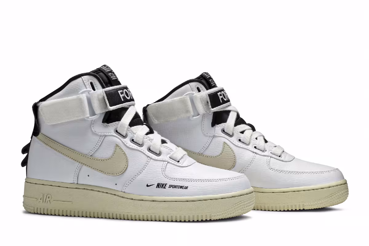 Nike Women's Air Force 1 High Utility White, view 9